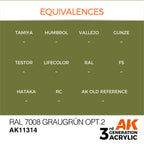 AK Interactive AFV Series RAL 7008 Graugrun Opt 2 Acrylic Paint 17ml (3)