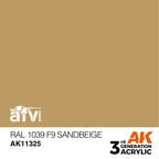 AK Interactive AFV Series RAL 1039 F9 Sandbeige Acrylic Paint 17ml 3rd (2)