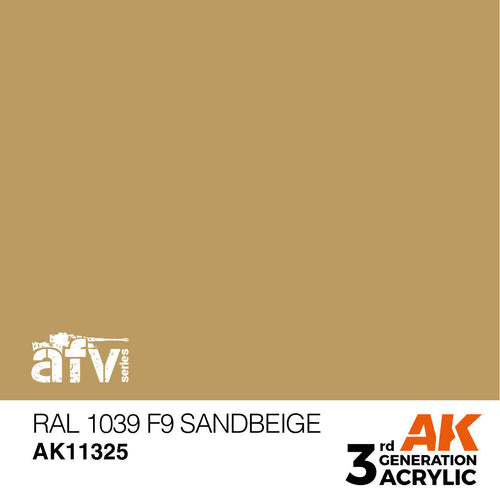 AK Interactive AFV Series RAL 1039 F9 Sandbeige Acrylic Paint 17ml 3rd (2)