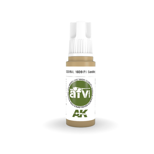 AK Interactive AFV Series RAL 1039 F9 Sandbeige Acrylic Paint 17ml 3rd