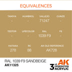 AK Interactive AFV Series RAL 1039 F9 Sandbeige Acrylic Paint 17ml 3rd (3)
