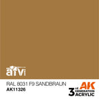 AK Interactive AFV Series RAL 8031 F9 Sandbraun Acrylic Paint 17ml 3rd (2)