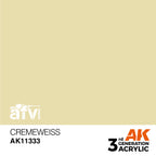 AK Interactive AFV Series Cremeweiss Acrylic Paint 17ml 3rd Generation (2)