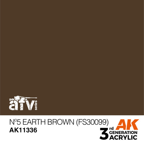 AK Interactive AFV Series No5 Earth Brown (FS30099) Acrylic Paint 17ml (2)
