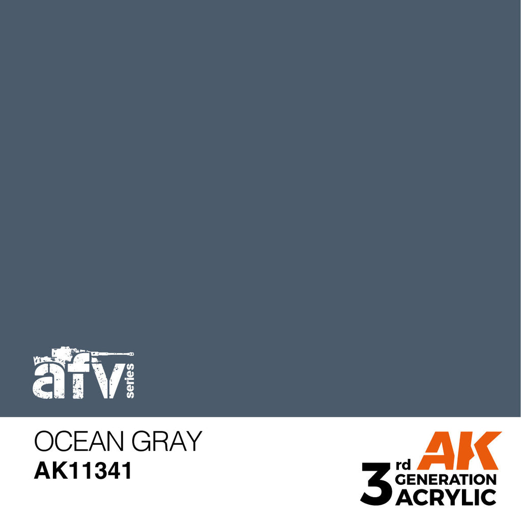 AK Interactive AFV Series Ocean Gray (FS35164) Acrylic Paint 17ml 3rd (2)