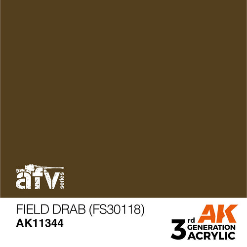 AK Interactive AFV Series Field Drab (FS30118) Acrylic Paint 17ml 3rd (2)