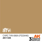 AK Interactive AFV Series CARC Tan 686A (FS33446) Acrylic Paint 17ml (2)