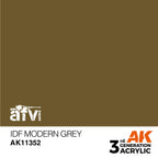 AK Interactive AK11352 AFV Series IDF Modern Grey Acrylic Paint 17ml 3rd Generation