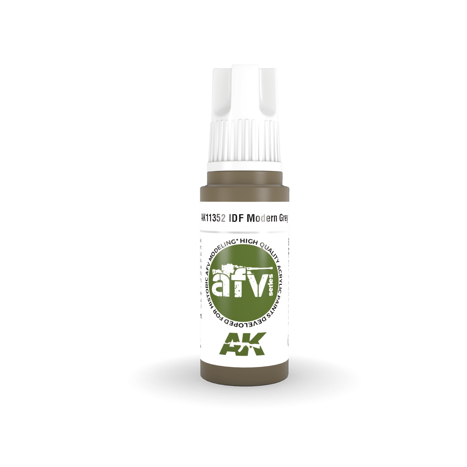 AK Interactive AK11352 AFV Series IDF Modern Grey Acrylic Paint 17ml 3rd Generation