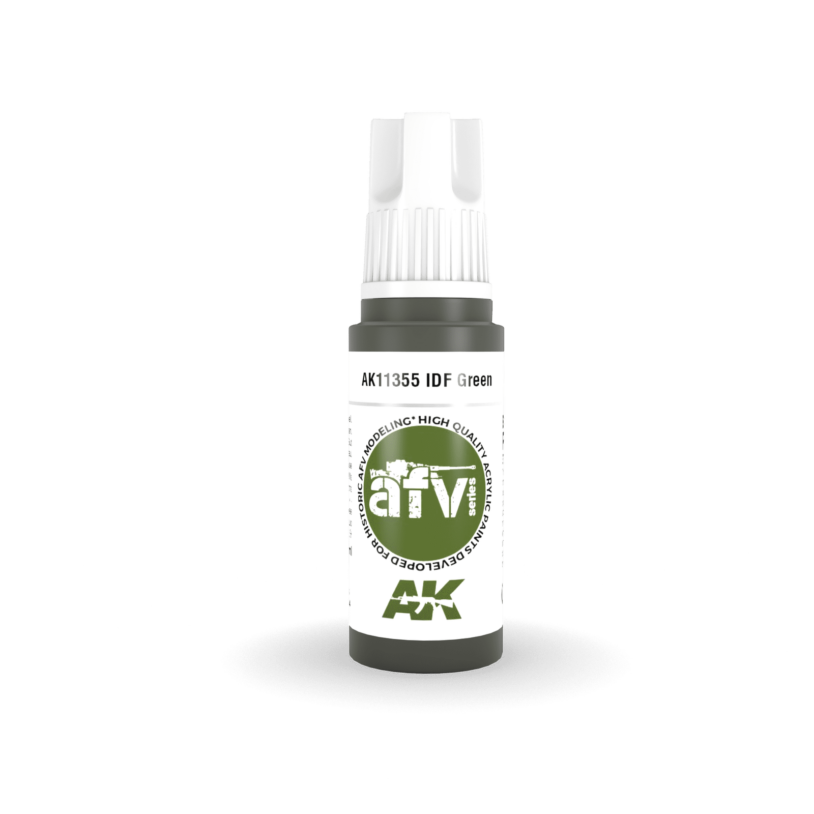 AK Interactive AFV Series IDF Green Acrylic Paint 17ml 3rd Generation