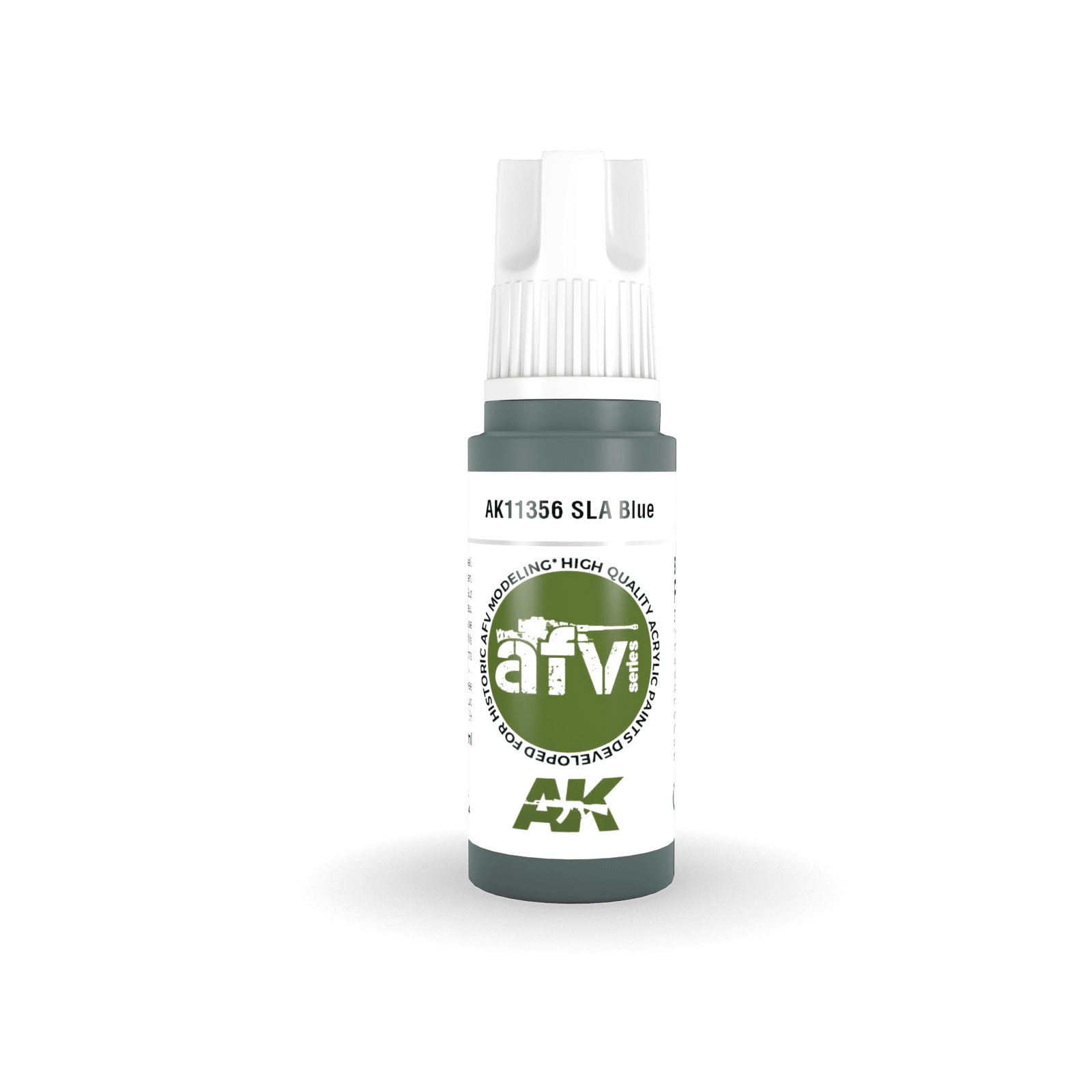 AK Interactive AK11356 AFV Series SLA Blue Acrylic Paint 17ml 3rd Generation