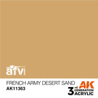 AK Interactive AFV Series French Army Desert Sand Acrylic Paint 17ml (2)