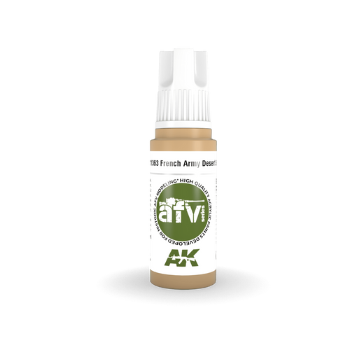 AK Interactive AFV Series French Army Desert Sand Acrylic Paint 17ml