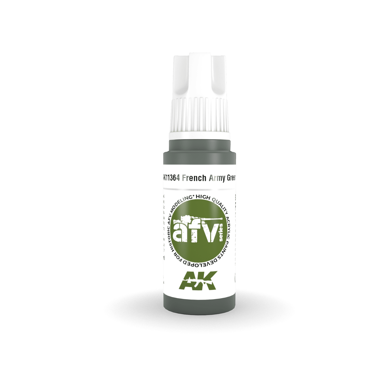 AK Interactive AFV Series French Army Green Acrylic Paint 17ml 3rd