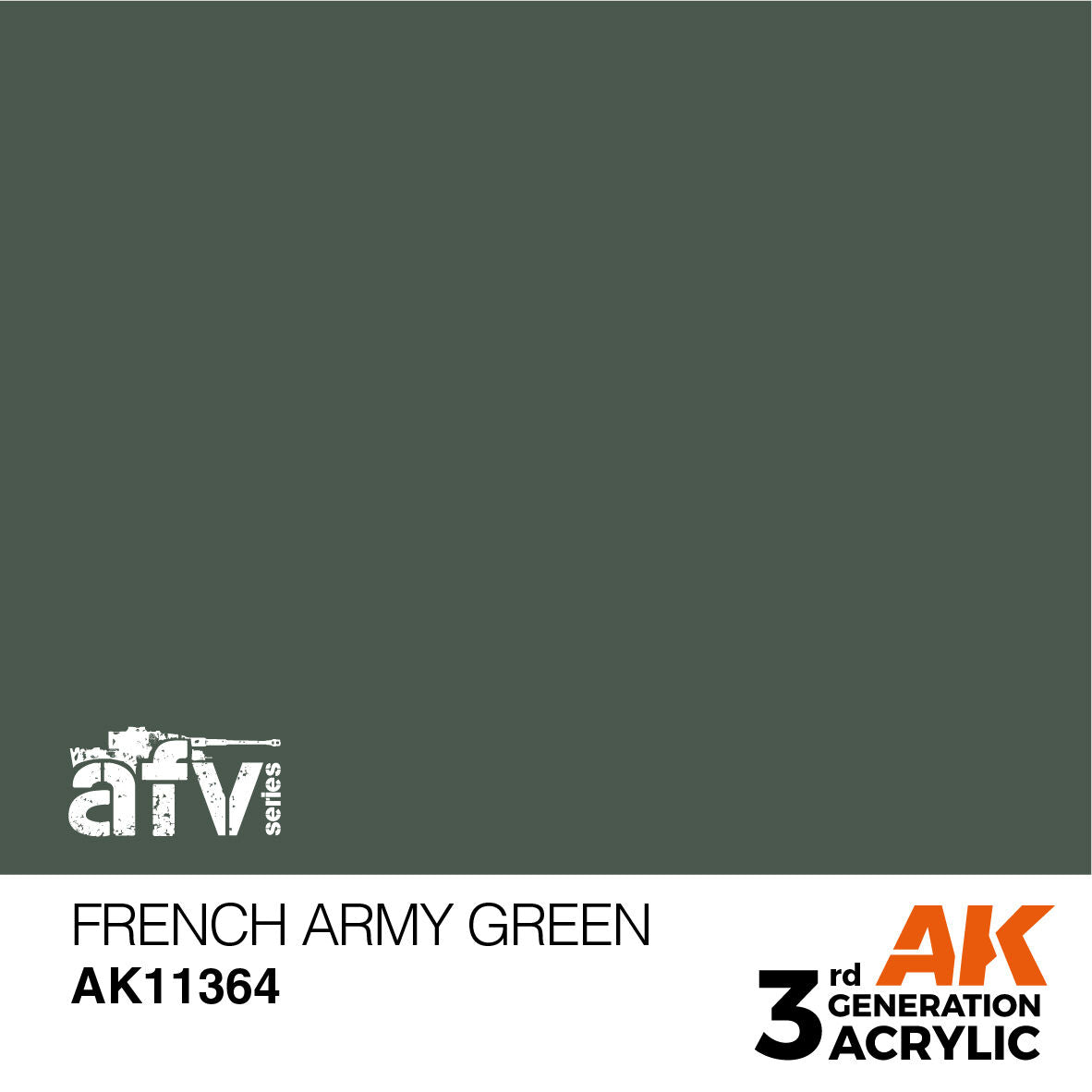 AK Interactive AFV Series French Army Green Acrylic Paint 17ml 3rd (2)
