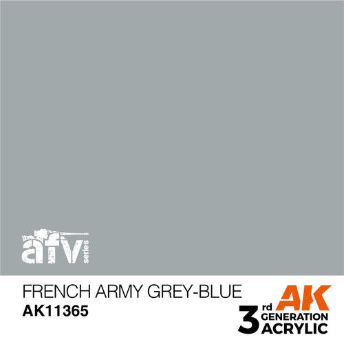AK Interactive AFV Series French Army Grey-Blue Acrylic Paint 17ml 3rd (2)