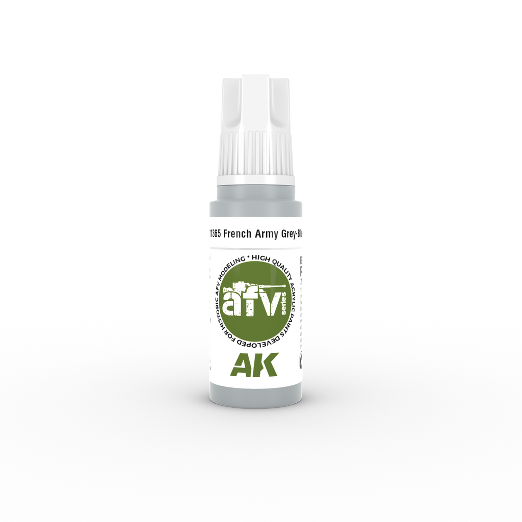 AK Interactive AFV Series French Army Grey-Blue Acrylic Paint 17ml 3rd