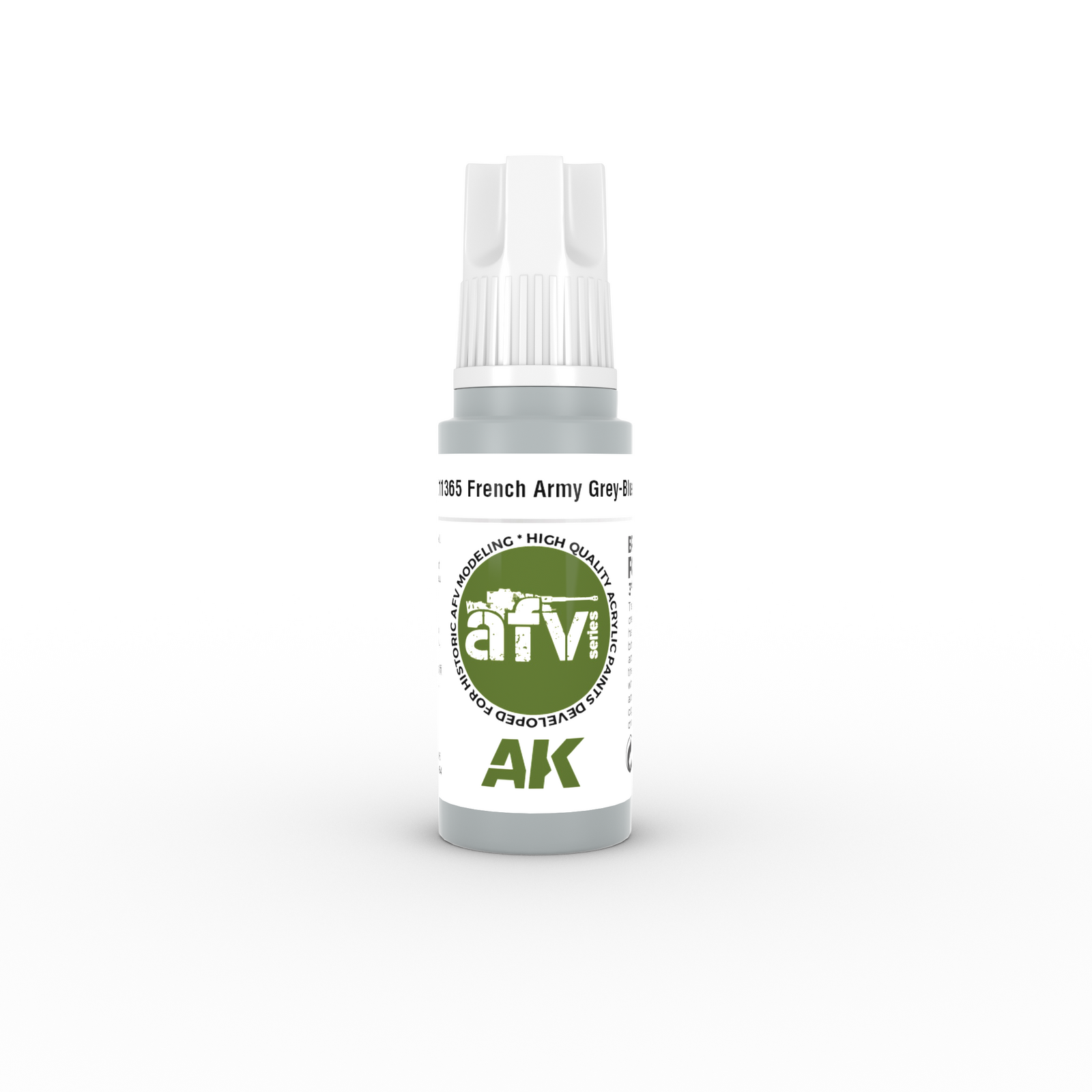 AK Interactive AFV Series French Army Grey-Blue Acrylic Paint 17ml 3rd
