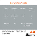 AK Interactive AFV Series French Army Grey-Blue Acrylic Paint 17ml 3rd (3)