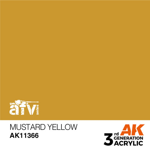 AK Interactive AFV Series Mustard Yellow Acrylic Paint 17ml 3rd (2)