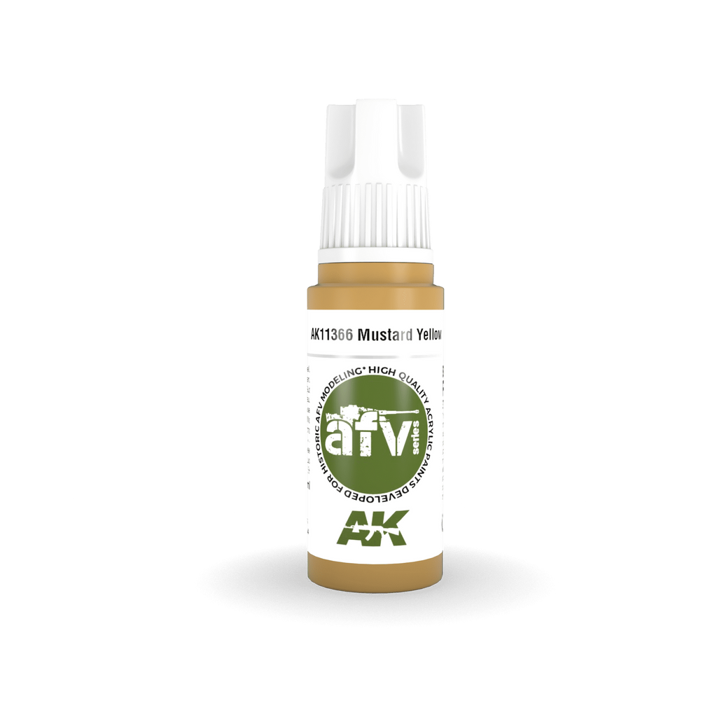 AK Interactive AFV Series Mustard Yellow Acrylic Paint 17ml 3rd