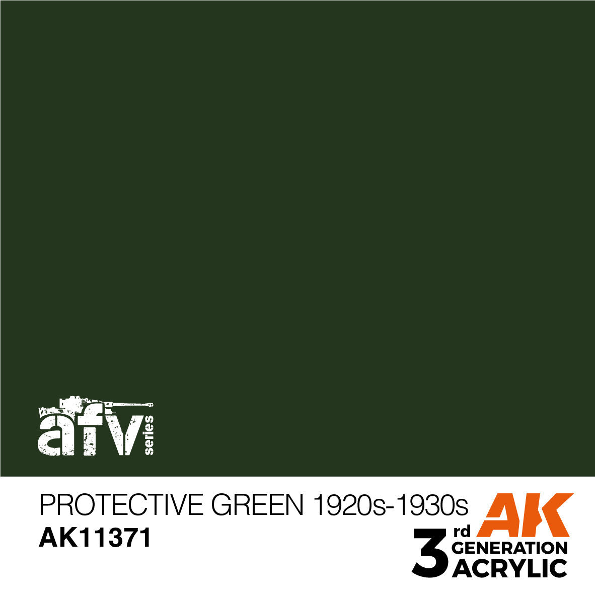 AK Interactive AFV Series Protective Green 1920s-1930s Acrylic Paint (2)