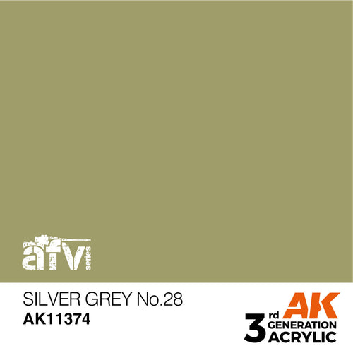AK Interactive AFV Series Silver Grey No28 Acrylic Paint 17ml 3rd (2)