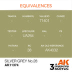 AK Interactive AFV Series Silver Grey No28 Acrylic Paint 17ml 3rd (3)