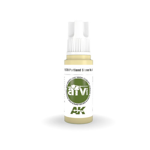 AK Interactive AFV Series Portland Stone No64 Acrylic Paint 17ml 3rd
