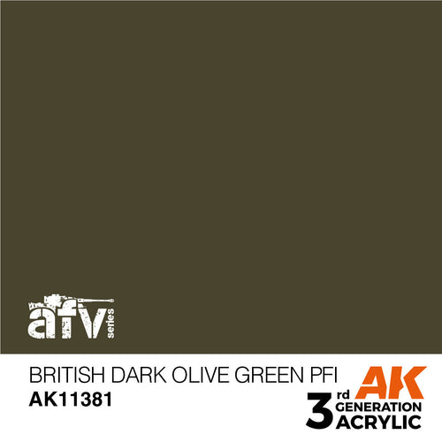 AK Interactive AFV Series British Dark Olive Green PFI Acrylic Paint (2)