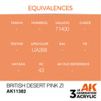 AK Interactive AFV Series British Desert Pink ZI Acrylic Paint 17ml (3)