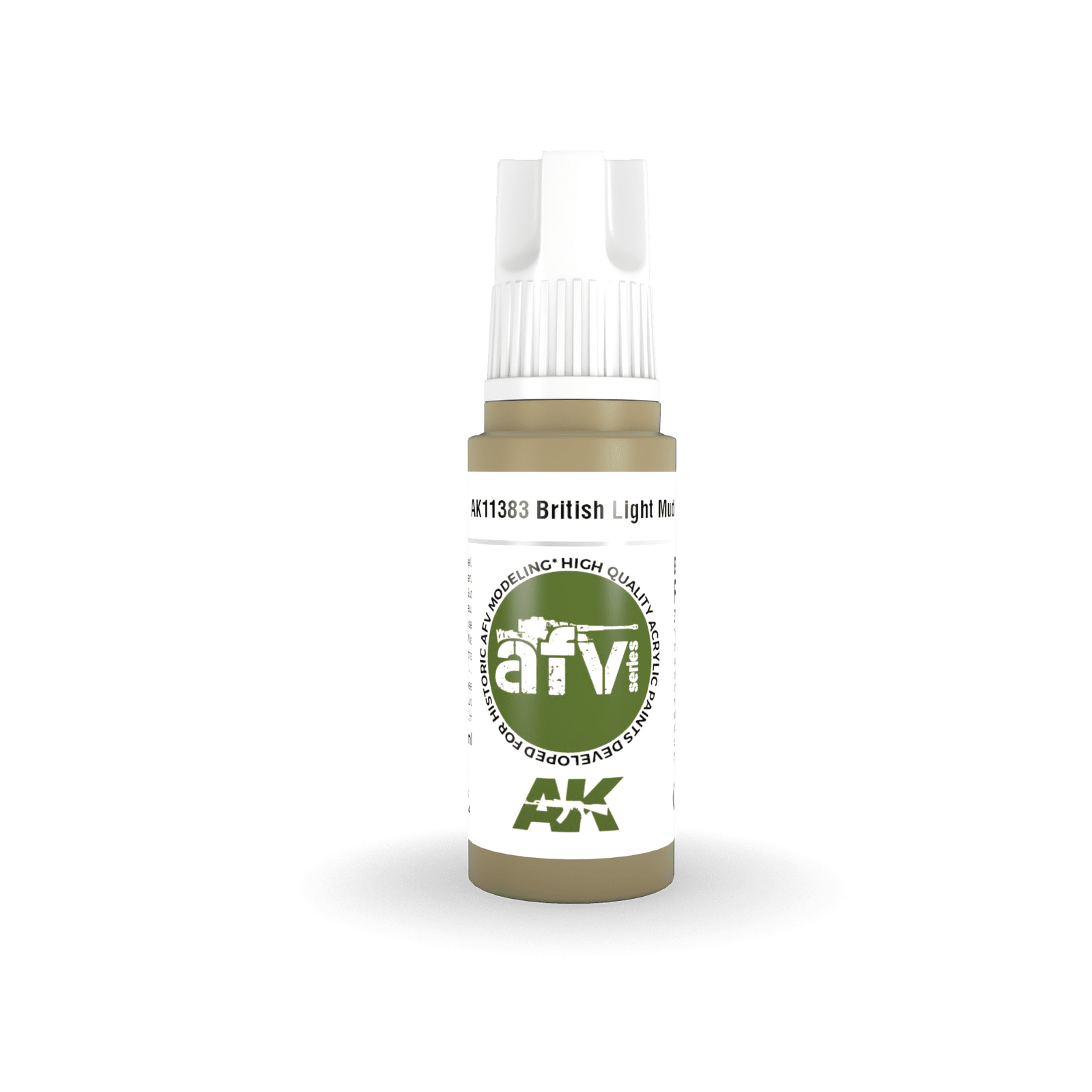 AK Interactive AFV Series British Light Mud Acrylic Paint 17ml 3rd
