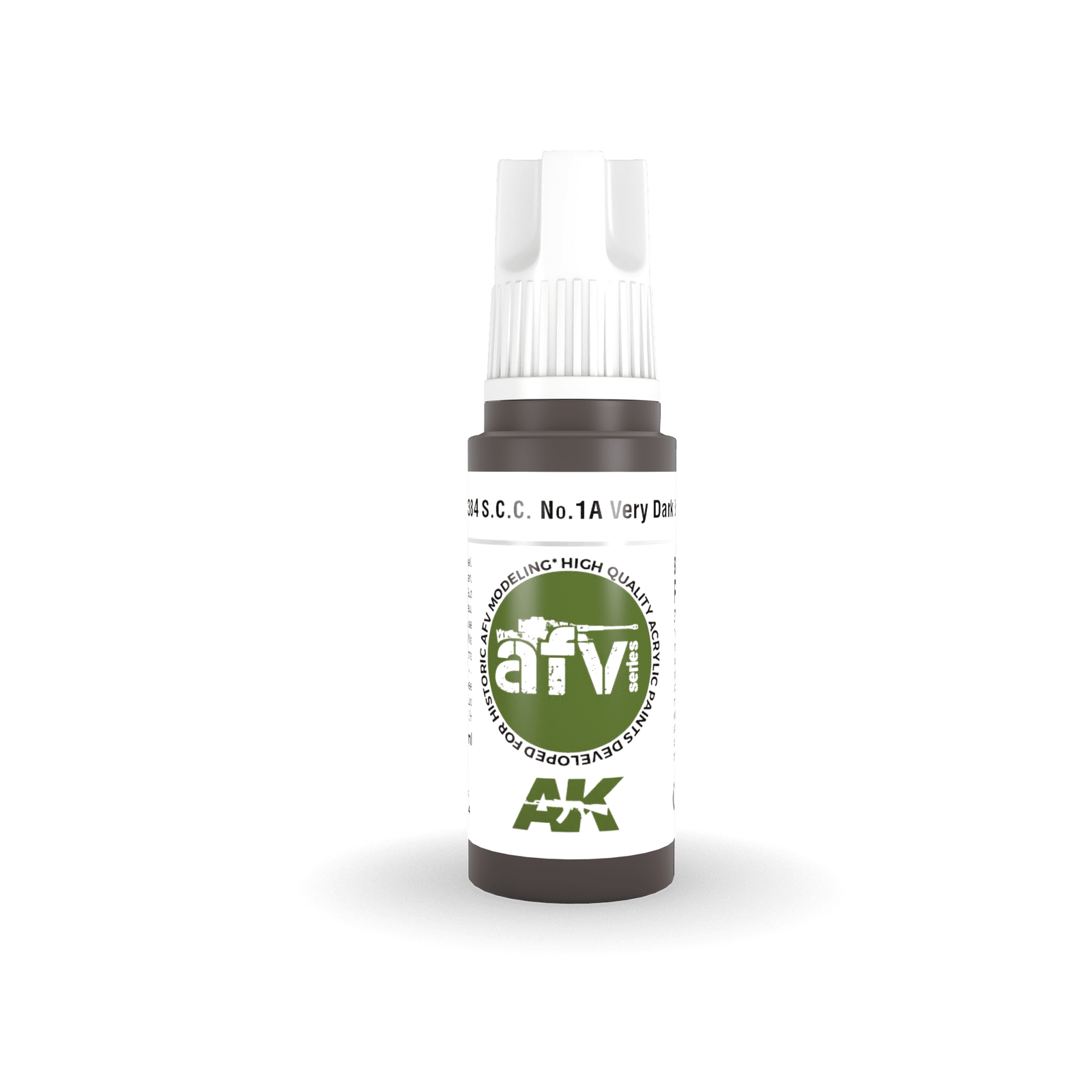 AK Interactive AFV Series SCC No1A Very Dark Brown Acrylic Paint 17ml