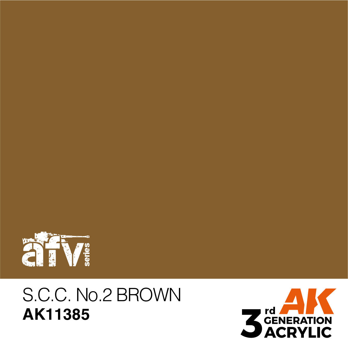 AK Interactive AFV Series SCC No2 Brown Acrylic Paint 17ml 3rd (2)