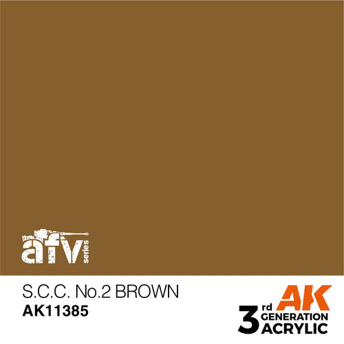 AK Interactive AFV Series SCC No2 Brown Acrylic Paint 17ml 3rd (2)