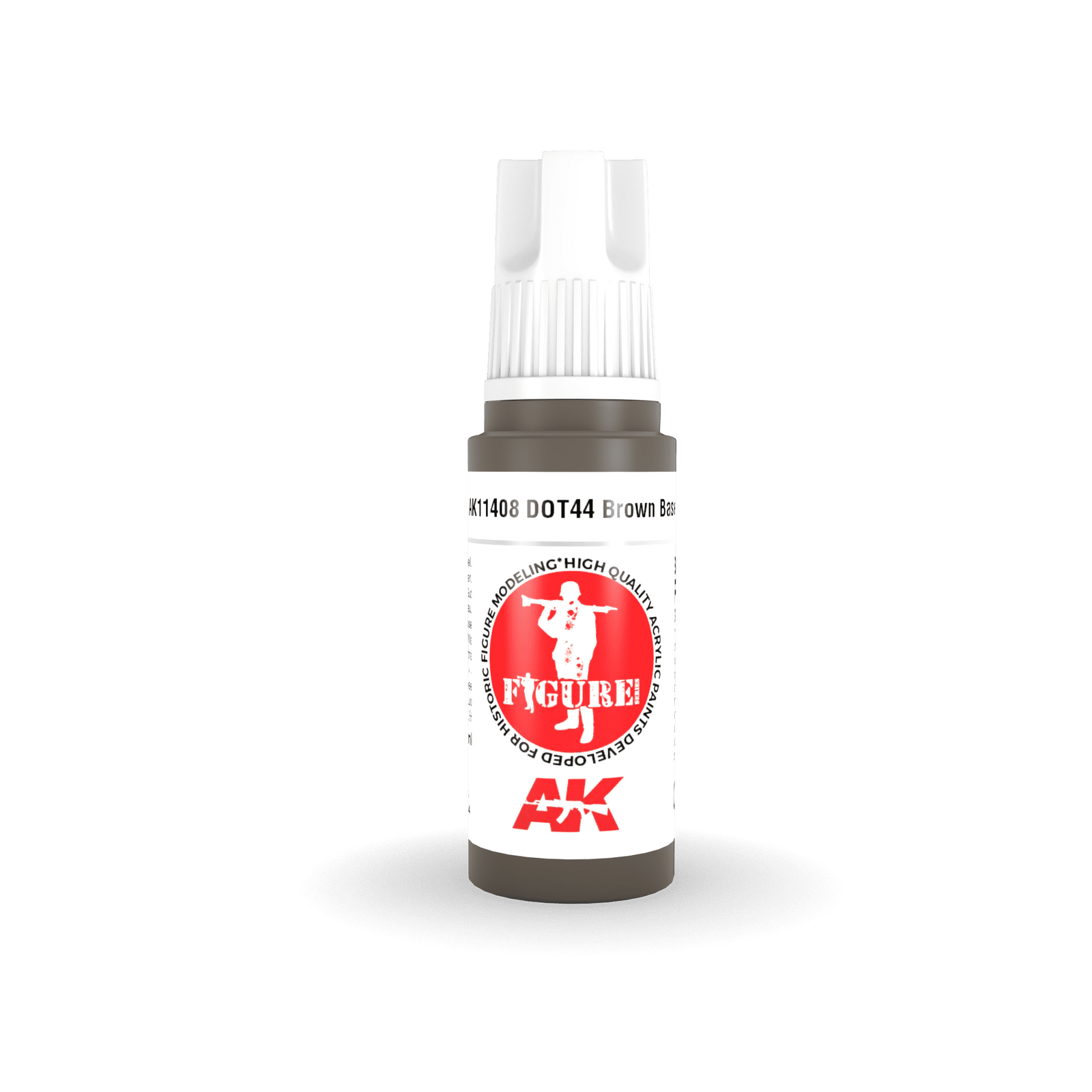 AK Interactive Figure Series Dot44 Brown Base Acrylic Paint 17ml 3rd