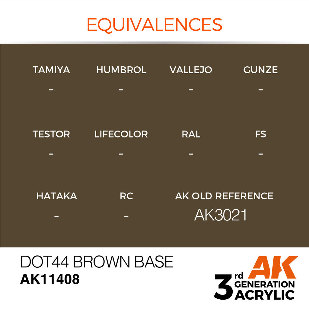 AK Interactive Figure Series Dot44 Brown Base Acrylic Paint 17ml 3rd (3)