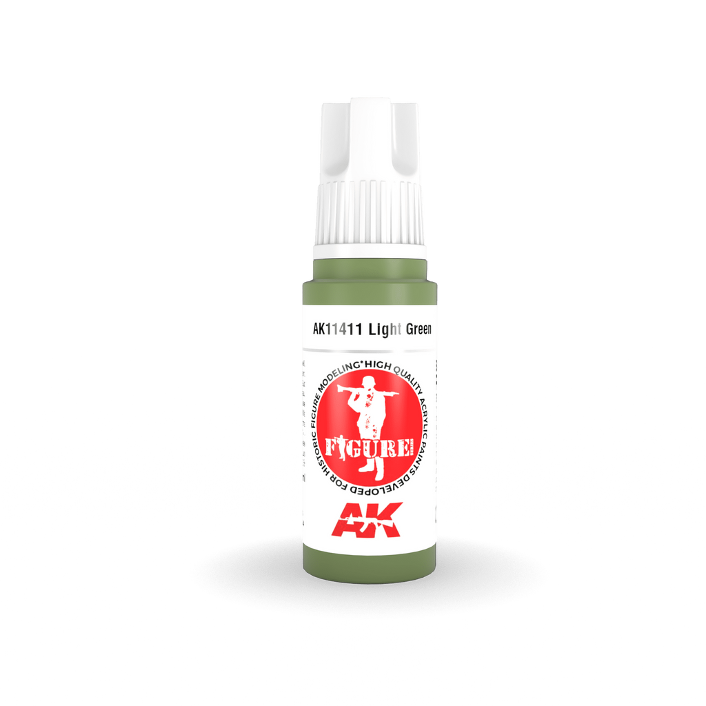 AK Interactive Figure Series Light Green Acrylic Paint 17ml 3rd