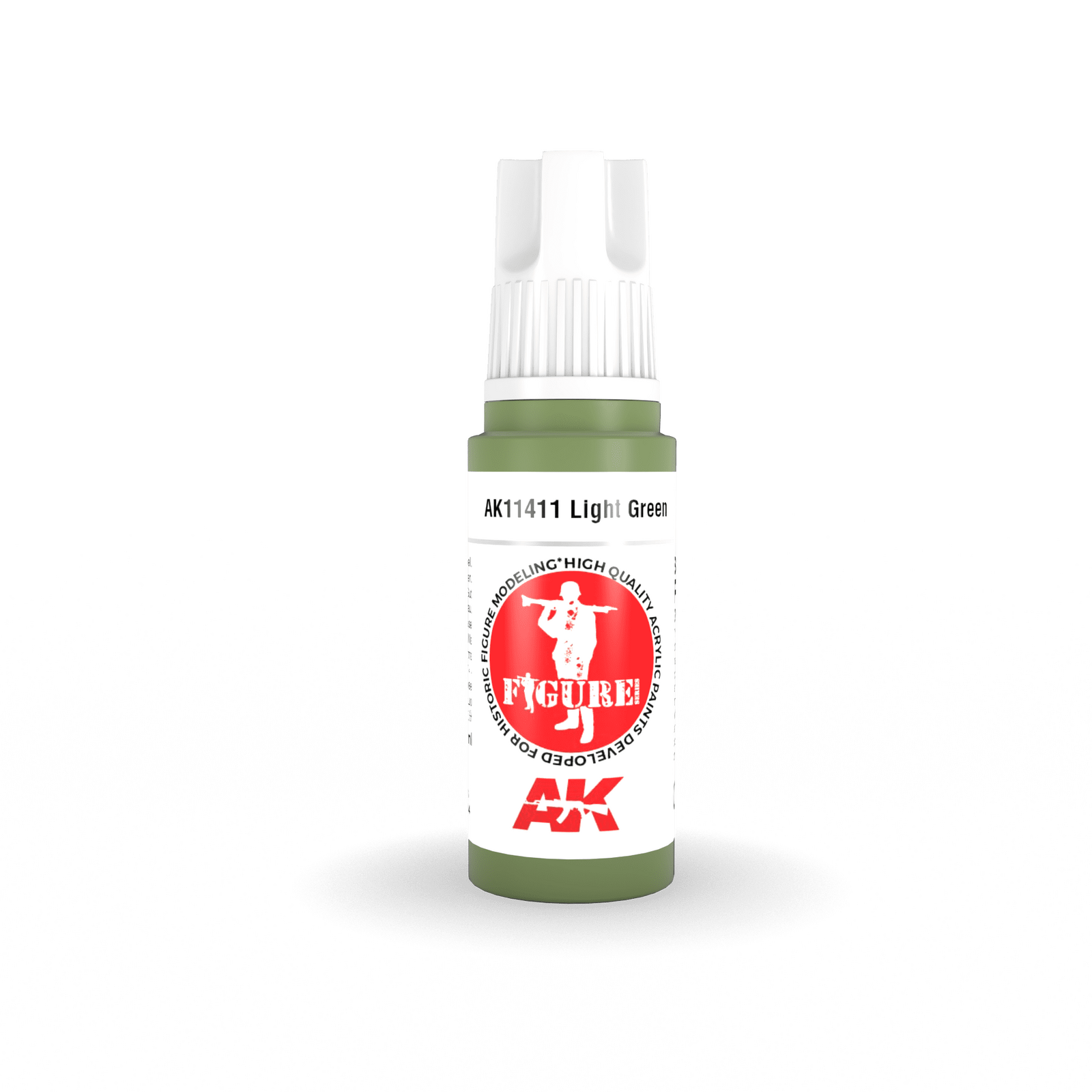 AK Interactive Figure Series Light Green Acrylic Paint 17ml 3rd