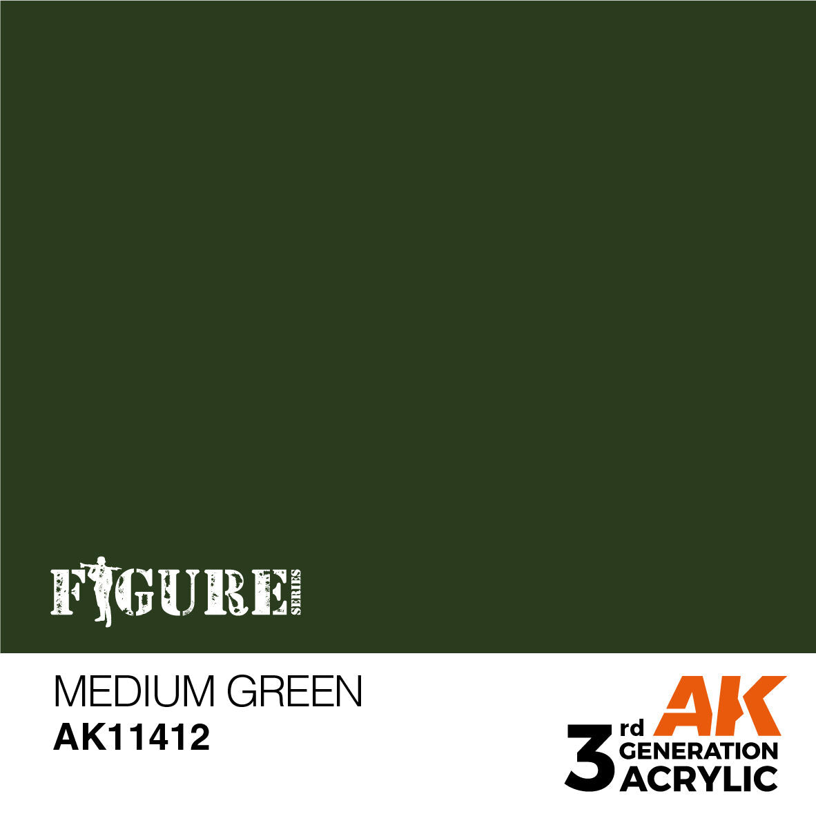 AK Interactive Figure Series Medium Green Acrylic Paint 17ml 3rd (2)