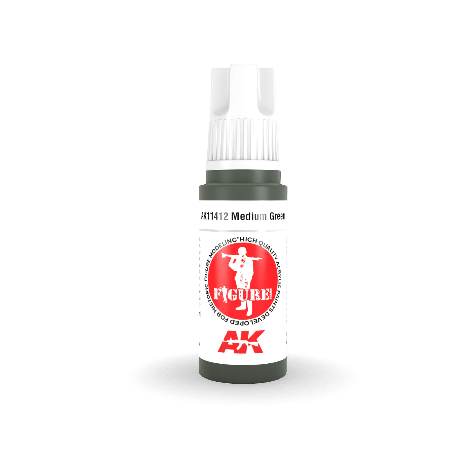 AK Interactive Figure Series Medium Green Acrylic Paint 17ml 3rd