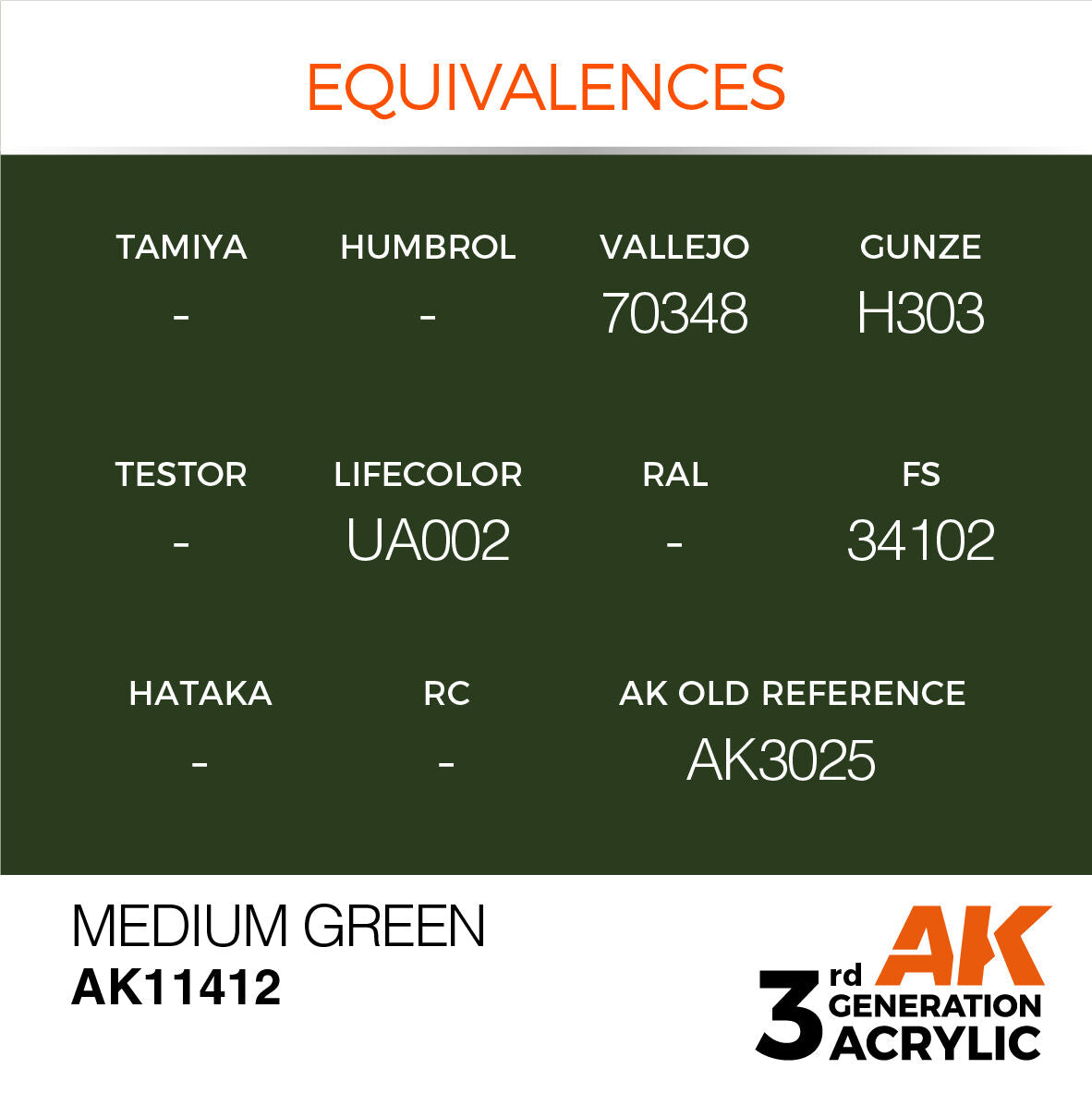 AK Interactive Figure Series Medium Green Acrylic Paint 17ml 3rd (3)