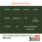 AK Interactive Figure Series Splittermuster Green Spots Acrylic Paint (3)