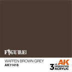AK Interactive Figure Series Waffen Brown Grey Acrylic Paint 17ml 3rd (2)