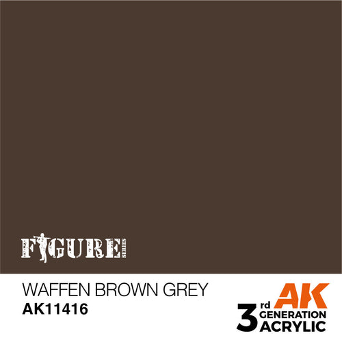 AK Interactive Figure Series Waffen Brown Grey Acrylic Paint 17ml 3rd (2)