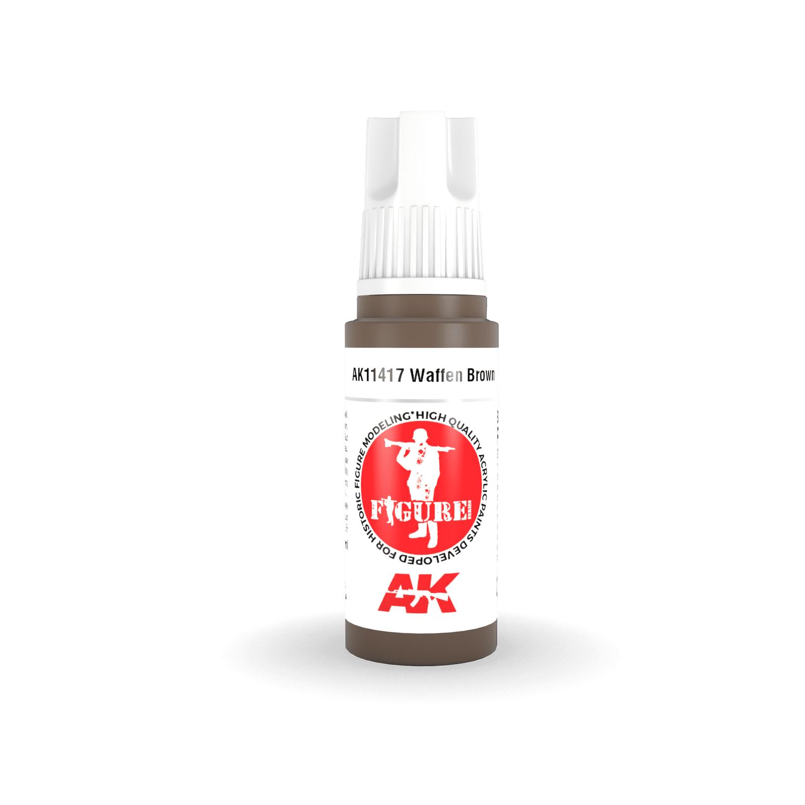 AK Interactive Figure Series Waffen Brown Acrylic Paint 17ml 3rd