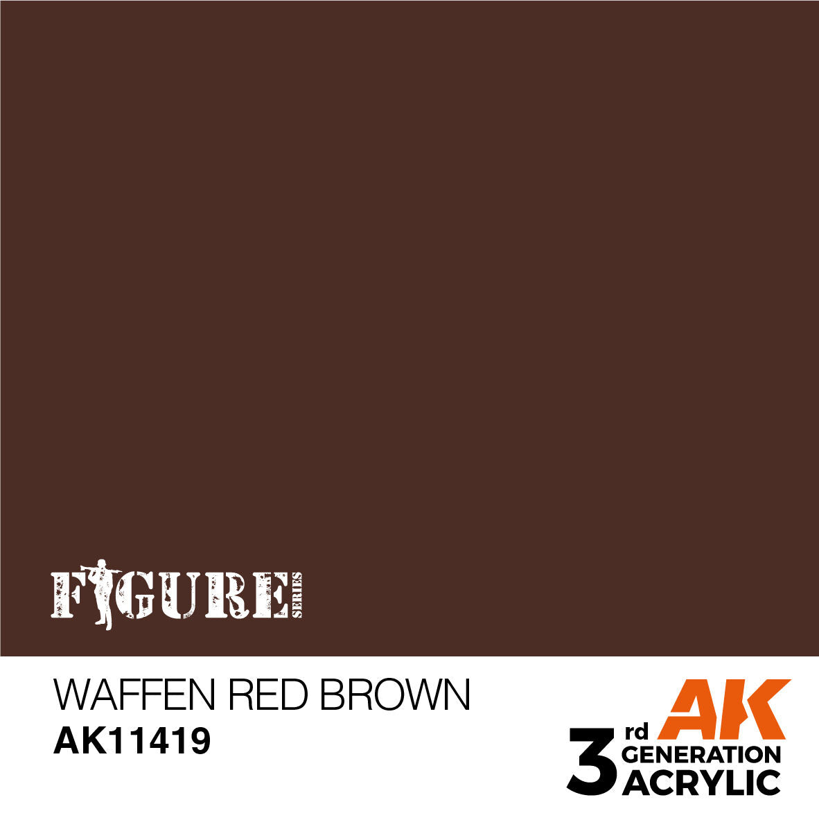 AK Interactive Figure Series Waffen Red Brown Acrylic Paint 17ml 3rd (2)