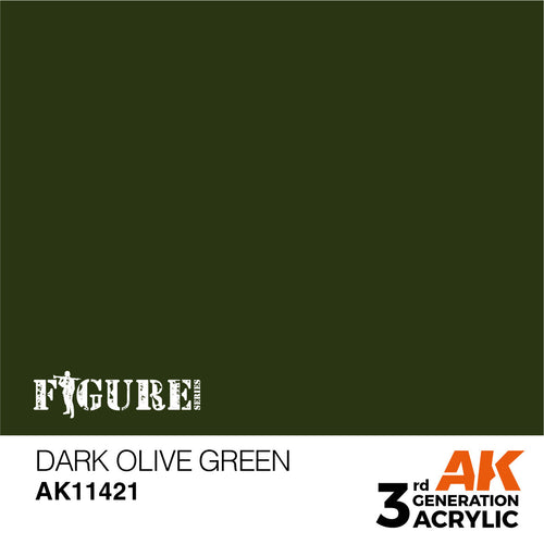 AK Interactive Figure Series Dark Olive Green Acrylic Paint 17ml 3rd (2)