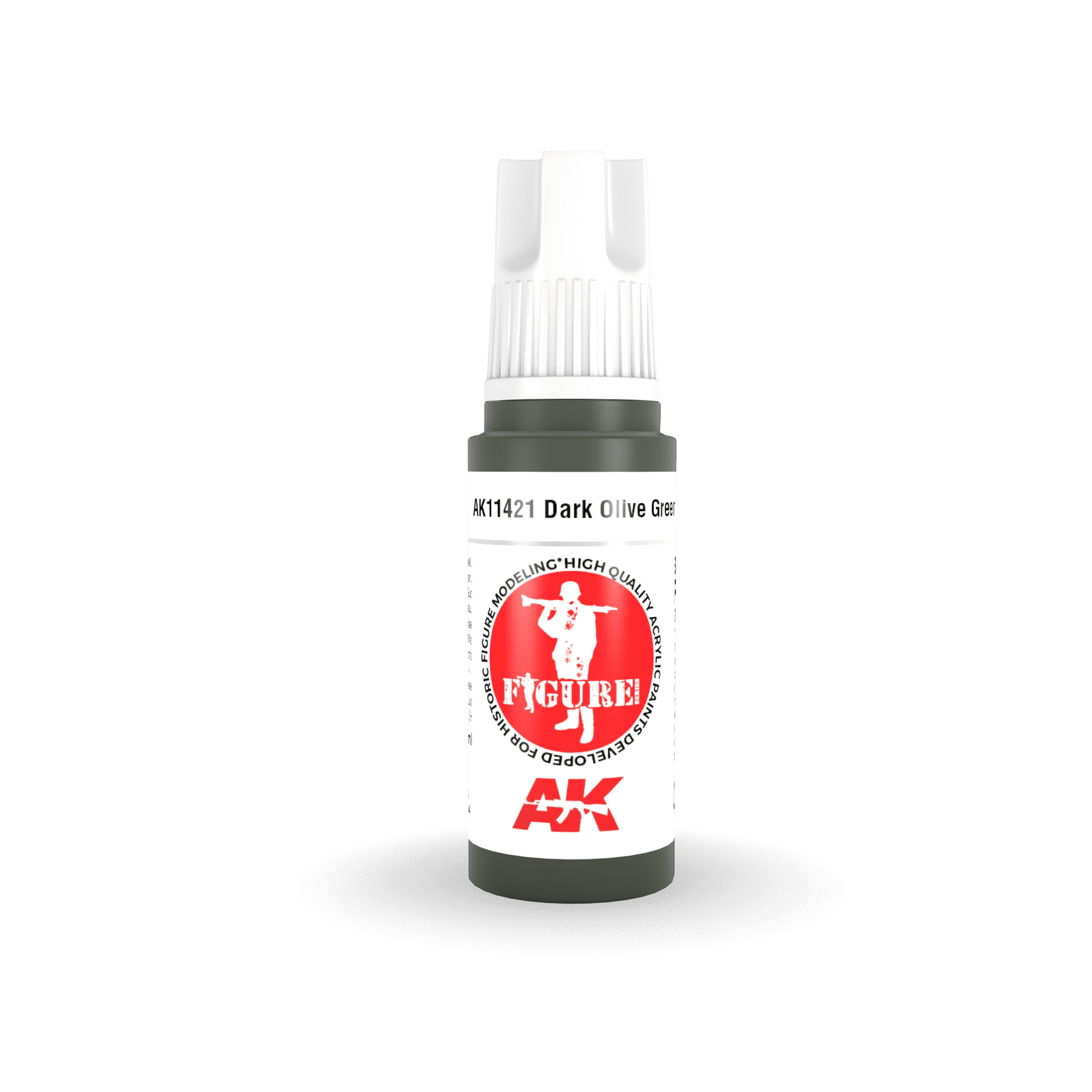 AK Interactive Figure Series Dark Olive Green Acrylic Paint 17ml 3rd
