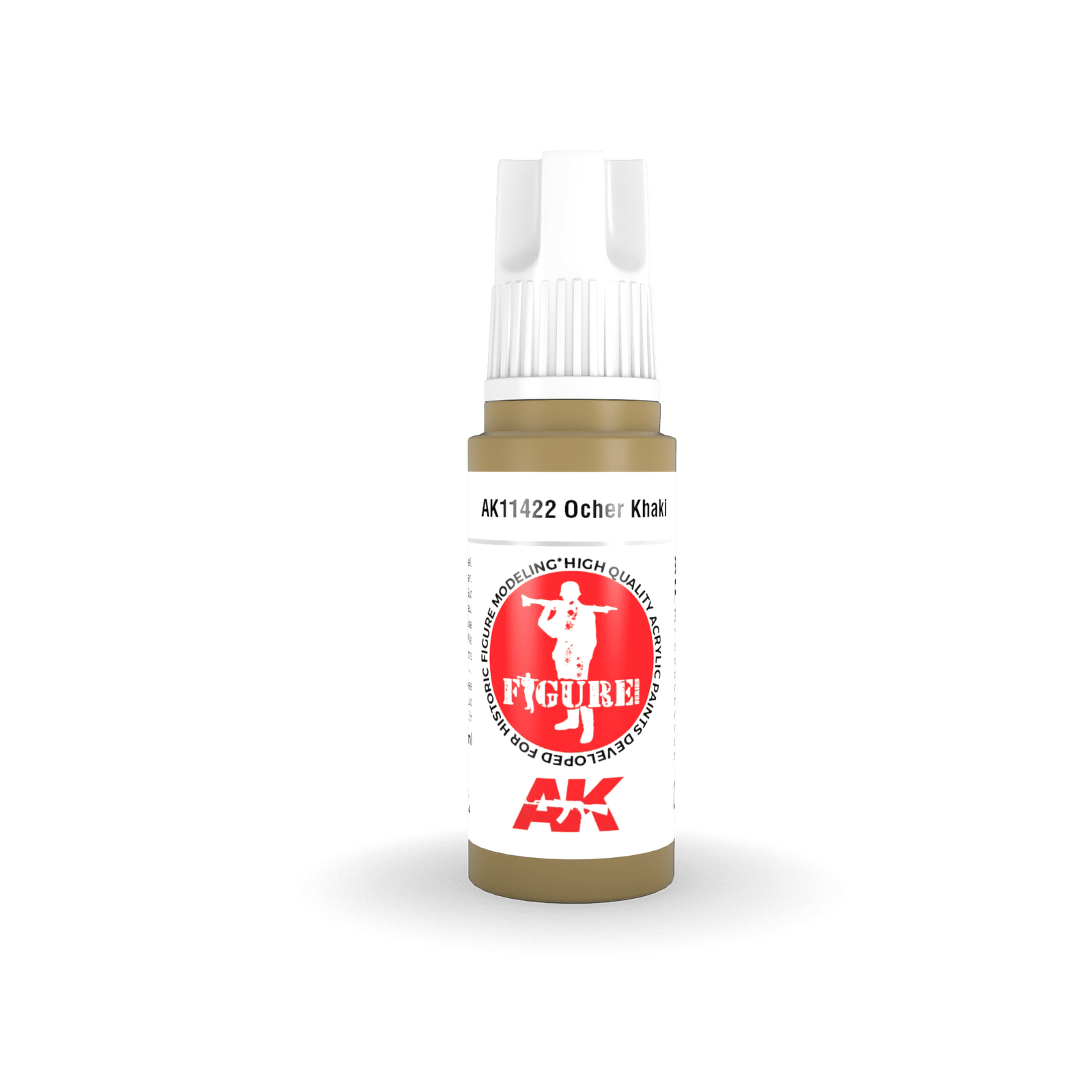 AK Interactive Figure Series Ocher Khaki Acrylic Paint 17ml 3rd